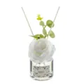 Difusor de aroma floral sin llama con flor blanca y varillas para el dormitorio. - Gardenia silvestre
