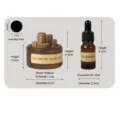 Holz ätherisches Öl Diffusor Set mit schwarzem Walnussbecher und 10ml Duftflasche. - 10ml Ätherisches Öl Set - English Pear & Freesia