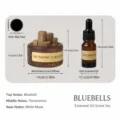 Holz ätherische Öl Diffusor Set mit schwarzem Walnussholz Becher und Aromatherapie Öl. - 10ml Ätherisches Öl Set - Glockenblume