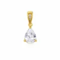 Elegante ciondolo a goccia in zirconia cubica placcato oro per collana fai da te - A forma di goccia / Oro