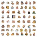 120pcs Bonitos Pegatinas de Capibara Impermeables Animales de Dibujos Animados para Portátil - Estilo Capibara A (60 Hojas)