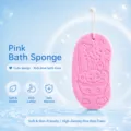Kinder süßer Kaninchen Badeschwamm, weicher hochdichter Babydusche Peeling Körper Waschwerkzeug. - Rosa