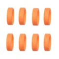 Housses de roues de valise en silicone orange pour protection et reduction bruit 8 pcs - Lot de 8 / Orange