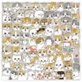 Süße Cartoon Katzen wasserdichte Aufkleber Variante für Tagebuch und Basteln Dekoration. - Kätzchen 3