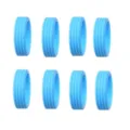 Housses de roue de valise en silicone bleu pour voyage, reduction de bruit anti-usure lot de 8. - Lot de 8 / Bleu