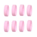 Housses de roue en silicone pour valise protegent les roulettes, reduisent le bruit 8pcs - Lot de 8 / Rose