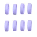 Housses de roues de valise en silicone violet, 8pcs protecteurs de roulettes anti-usure. - Lot de 8 / Violet
