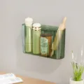 Boite de rangement murale vert translucide cuisine salle de bain organiseur etagere - Vert Foncé