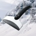Grattoir à glace pour voiture pelle à neige compacte poignée robuste poignée pratique - Court (45g) / Noir