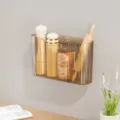 Boite de rangement murale multifonctionnelle transparente organiseur d epices cuisine - Ambre