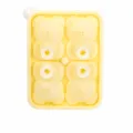 Yellow bear ice cube mold 4-cavity silicone ice tray maker for whiskey cocktails 14.5x11cm - Lemon Yellow