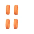 Housse de protection pour roues de valise en silicone, accessoires silencieux anti-usure. - Lot de 4 / Orange