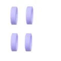 Housses de roue de valise en silicone mauve clair, protections anti-usure silencieuses 4pcs - 4 Pièces/Paquet / Violet