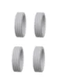 Housses de protection pour roues de valise en silicone roulettes silencieuses 4pcs gris - 4 Pièces/Paquet / Gris