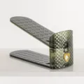 Organisateur de chaussures double niveau réglable en gris translucide foncé, cœur. - 27*9.5*12CM / Vert