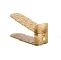 Range chaussures double niveau réglable en plastique organisateur gain de place pour maison couloir - 27*9.5*12CM / Or