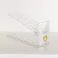 Range-chaussures double en plastique transparent, organisateur réglable pour placard. - 27*9.5*12CM / Transparent