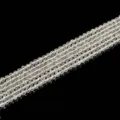 Klare natürliche facettierte weiße Kristallperlen für DIY-Schmuckherstellung Armbänder - 20cm Länge / Weißer Kristall Facettiert 6mm