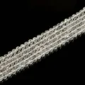 Natürliche facettierte klare Bergkristallperlen für die DIY-Schmuckherstellung - 20cm Länge / Weißer Kristall Facettiert 8mm
