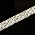 Natürliche weiße facettierte Howlith Türkis Steinperlen für die DIY Schmuckherstellung - 20cm Länge / 6mm Packung