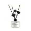 Exquisite black flower reed diffuser glass bottle detail showcasing minimalist modern home decor. - 100ML / Shangri-La