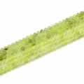 Natürliche lichtgrüne Prehnit Rundperlen für die DIY Schmuckherstellung und Handwerk - Stranglänge / 6mm Prehnit