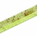 Natürliche hellgrüne Prehnit-Rundperlen für die Schmuckherstellung und DIY-Projekte - Stranglänge / 8mm Prehnit