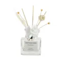 Duftdiffusor mit weißen künstlichen Blumen und getrocknetem Gras für die Heim- und Bürodekoration - Westin Weißer Tee / 120ML