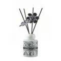 Home reed diffuser set with elegant white ceramic bottle and floral fragrance sticks for room. - Jasmine Tea / 150ml