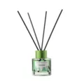 Moderner Dopamin-Stil Diffusor mit grüner Flüssigkeit und schwarzen Stäbchen für Zuhause - Gardenie (Zartgrün) / 50ml