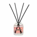 Decorative reed diffuser with pink liquid and black sticks, home fragrance bottle 50ml. - 50ml / White Peach Oolong