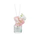Decorative flameless reed diffuser with artificial floral arrangement for home use. - 50ML / Elegant Jasmine