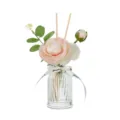 Difusor de aroma de flores artificiales con botella de vidrio decoración del hogar vista - 100ML / Rosa pálido - Paseo por la selva