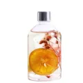 Botella de aromaterapia flotante de flores preservadas con rodaja de naranja seca para el hogar. - Shangri-La / 120ml