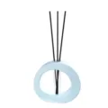 Blauwe ring aromatherapie diffuser ornament met glazen proefbuis voorhuisdecoratie. - Ovaal Blauw Aromatherapie Ornament