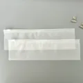 Frosted PE plastic long zipper bag detail, translucent waterproof packing pouch texture close up - 8x28cm Zipper Bags