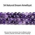 Natural purple dream amethyst round beads for DIY jewelry making high quality 5A grade - 6mm (Approx 60pcs) / 5A Dreamy Purple
