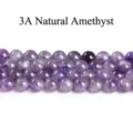 Premium 3A natural purple amethyst loose round beads for DIY jewelry craft making - 4mm (Approx 90pcs) / 3A Purple Jade Style
