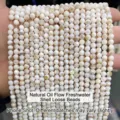 High quality natural freshwater shell loose beads with unique oil flower pattern for DIY - Natural Oil Flower Freshwater Shell Beads