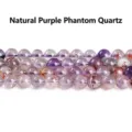 Natural purple phantom amethyst round beads for DIY handmade jewelry accessories - 4mm (Approx 90pcs) / Natural Purple Phantom Quartz