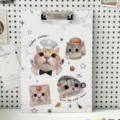 Mignon motif chat de dessin animé A4 presse-papiers pour dossier étudiant bloc-notes - Chat Chef