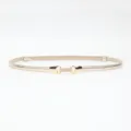 Women Gold Thin Waist Belt Metallic Dress Belt Slim Decorative Strap for Dresses Shirts - Gold