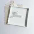 Grande pince à cheveux transparente minimaliste pour coiffures relevées élégantes - Clair Transparent