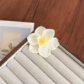 Barrette à cheveux narcisse blanc crème pour femme, pince fleurie pour vacances à la mer. - Pack fleur unique / Light jaune