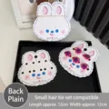 Cartes de présentation en carton lapin pour l'emballage d'accessoires cheveux - Lapin Violet - Sans Sac / Lot de 100