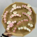 Set aus süßen Haarspangen mit Blumen- und Pfirsich-Motiven für Damen und Mädchen - Peach Cherry Style / Peach Cherry Clip