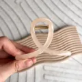 Élégante pince à cheveux crabe 8cm pêche translucide pour coiffures féminines sophistiquées - Orange Gelée