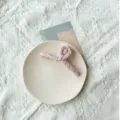 Elegant pink fabric wrapped large hair claw clip for women's sweet hair styling accessory - Light Pink