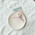 Elegant pink fabric-wrapped hair claw clip for women, large shark style hair accessory - Sparkling Light Pink