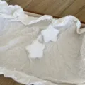 Accessoires DIY étoile en peluche blanche pour pinces à cheveux et décoration habits - Blanc